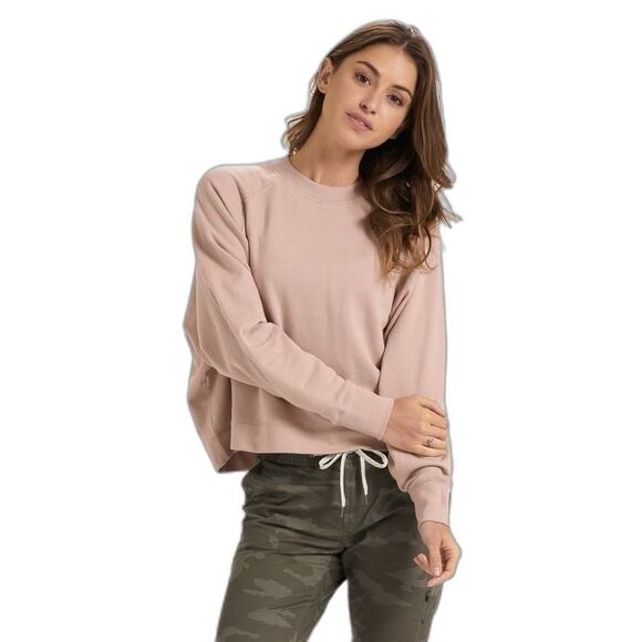 Vuori Sunnyside Crew Sweatshirt Dogwood Large 100% Organic Cotton Top Pullover - Picture 3 of 12